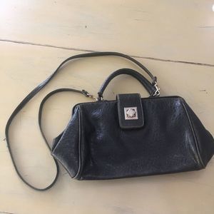 Vintage Green Snake Clutch Crossbody Bag